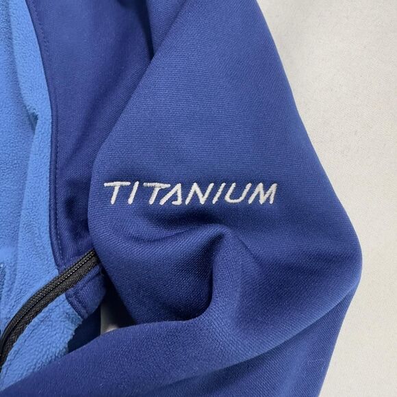 Columbia Titanium Tech Fleece Jacket Women’s Medium Blue Interchange Zip Up - Picture 4 of 9
